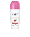 Dove advanced care pomegranate & lemon verbena antiperspirant deodorant bottle on a white background