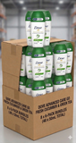 Carton of Dove Advanced Care Go Fresh Cucumber & Green Tea deodorant roll on bottles.