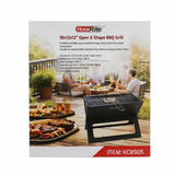 HomeRite BBQ Grill packaging with outdoor scene and product image
