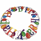 Happy Birthday Banners with Bronze Eyelets (12/288)