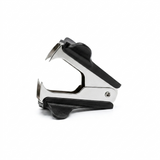 Metallic staple puller on a white background