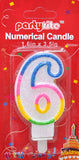 PT3006-G #6 Birthday Candles -Glitter (12/600)