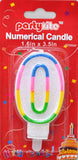 PT3010-G #0 Birthday Candles -Glitter (12/600)